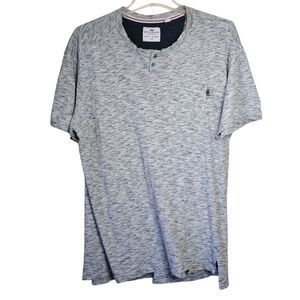 Ditch Plains by Ricky Singh Hethered Gray Pocket Tee Size Large